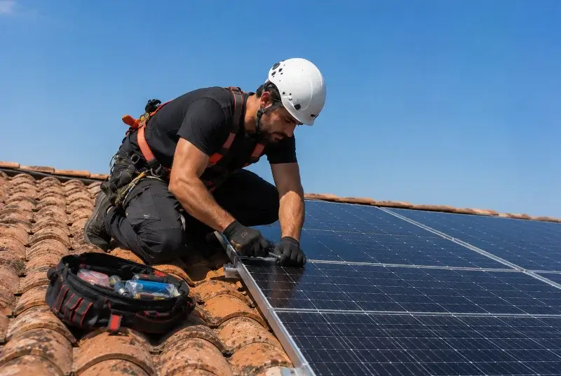 Maintenance et monitoring de panneaux solaires à Lanneplaà